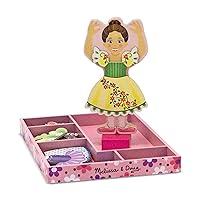 Deluxe Nina Ballerina Magnetic Dress-Up Wooden Doll With 27 Pieces of Clothing