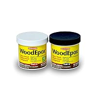 Abatron WoodEpox Kit - 12 oz - 2-Part Structural Epoxy Adhesive Filler - Wood Filler Putty