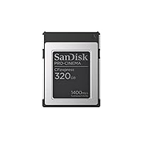 SanDisk 320GB PRO-Cinema CFexpress Type B - Up to 1700MB/s Read Speeds, 8K Video Capture, CFexpress Type B Card - SDCFEC-320G-GN4NN
