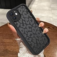 MOWIME Compatible with iPhone 11 Case, Cheetah Print Shockproof Soft TPU Protective Case for Women Girls, Slim Anti Scratch Leopard Case for iPhone 11 6.1 Inch, Black