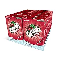 Crush- Powder Drink Mix - Sugar Free & Delicious (Cherry, 72 Sticks)