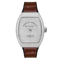 Fowllei mirren Tausend Diamant Men's Watch Diamond Watch Barrel Analogue Watch Luxury Fashion Gift