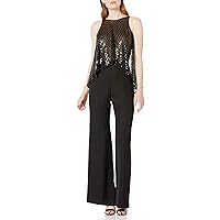 Tadashi Shoji womens Slvless Jumpsuit With Sequin Top and Open BackSpecial Occasion Dress