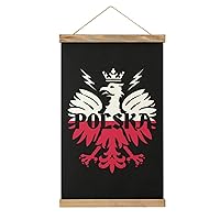 Polska Eagle Poland Pride Canvas Hanging Painting Picture Poster Artwork for Home Office Decoration