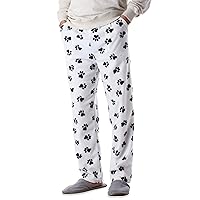 Ma Croix Mens Premium Made in USA Pajama Pants Animal Knit Fleece Lounge PJ Bottom with Pockets
