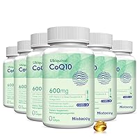 CoQ10 600mg Softgels | High Absorption CoQ10 Ubiquinol Supplement | Reduced Form Enhanced with Vitamin E & Omega 3 6 9 | Antioxidant Powerhouse for Heart Health | 360 Softgels