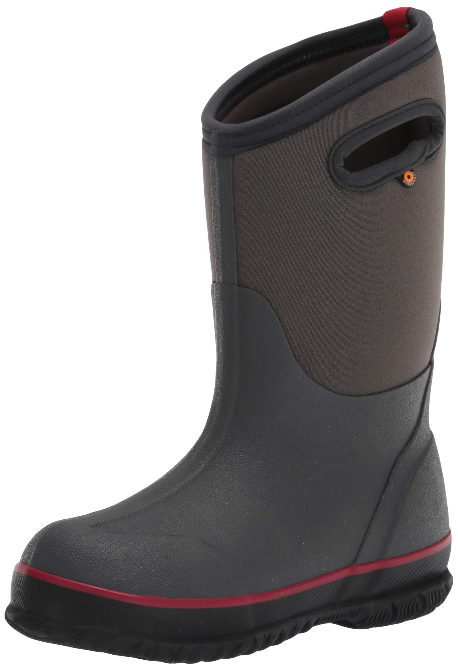 Bogs Kids Classic High Waterproof Insulated Rubber Neoprene Rain Boot, Texture-Dark Gray, 7 US Unisex Toddler