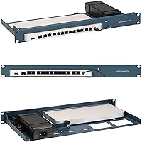 Cisco Meraki Firewall Appliance Rack Mount - 1U Server Rack Shelf with Easy Access Front Network Connections, Properly Vented, Customized 19 Inch Rack - RM-CI-T14 by Rackmount.IT