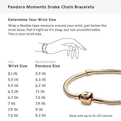 PANDORA Jewelry Iconic Moments Snake Chain Charm Bracelet