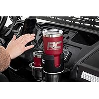 Rough Country 2 in 1 Expanding Cup and Phone Holder - J5054, Black, 2.69in - 3.9in Diameter