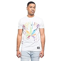 VICTORIOUS Men's Colorful Chenille Patched Savage Tiger T-Shirts