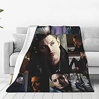 Jensen AcklesPhoto Collage Blanket Warm Soft Flannel Throw Blanket Suitable for Sofa, Bed, Office Unisex Travel Home Decoration Comfortable Wool Blanket Beach Blanket Gift 50