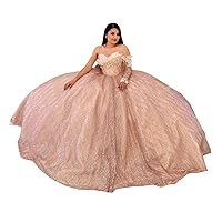 Mollybridal Blingbling Sequins Fabric Long Queen Shawl Ball Gown Quinceanera Prom Dresses Crystal 2024