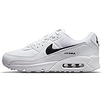 Nike WMNS Air Max 90 Women's Shoes (White/White/Black, us_Footwear_Size_System, Adult, Women, Numeric, Medium, Numeric_12)