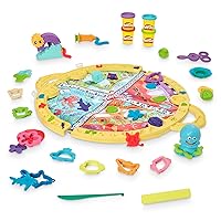 Play-Doh Fold & Go Playmat Starter Set with 19 Accessories, Preschool Toys for 3 Year Old Girls & Boys & Up, Kids Arts & Crafts