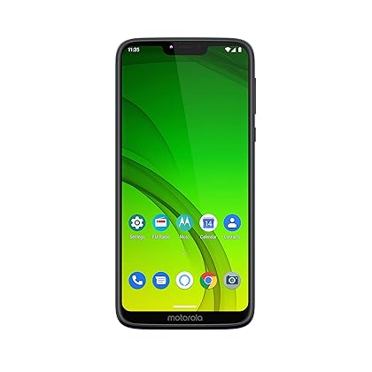 Moto G7 Power with Alexa Push-to-Talk – Unlocked – 32 GB – Marine Blue (US Warranty) – Verizon, AT&T, T–Mobile, Sprint, Boost, Cricket, & Metro