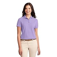 Port Authority Ladies Silk Touch Polo. L500 Navy