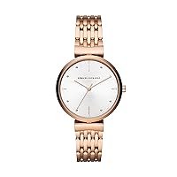 Armani Exchange A|X Women's Three-Hand Rose Gold-Tone Stainless Steel Watch (Model: AX5901)