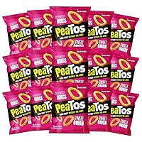 PeaTos Crunchy Rings, Snack Packs (4g Protein, 3g Fiber) [Sweet Onion] | Pea Protein, Gluten Free, 0.6 Ounce - 15 Count (Pack of 15)