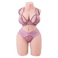 18.7LB Male Sex Toys, Adult Toys Lifelike Torso Doll with Big Boobs Realistic Vagina and Tight Anus Mens Sex Toy, Sex Dolls Full Body for Men Female Life Size Love Dolls Men's Pocket Pussy Ass
