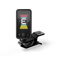 D'Addario Accessories Guitar Tuner - Eclipse Headstock Tuner - Clip On Tuner for Guitar - Great for Acoustic Guitars & Electric Guitars - Quick & Accurate Tuning - Black