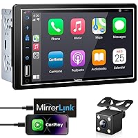 Car Stereo Compatible with Apple Carplay, Double Din 7