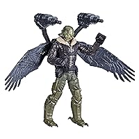 Spider-Man Marvel 6-Inch Deluxe Wing Blast Marvel's Vulture, Movie-Inspired Action Figure Toy, Blasts Included Projectiles, Ages 4 and Up