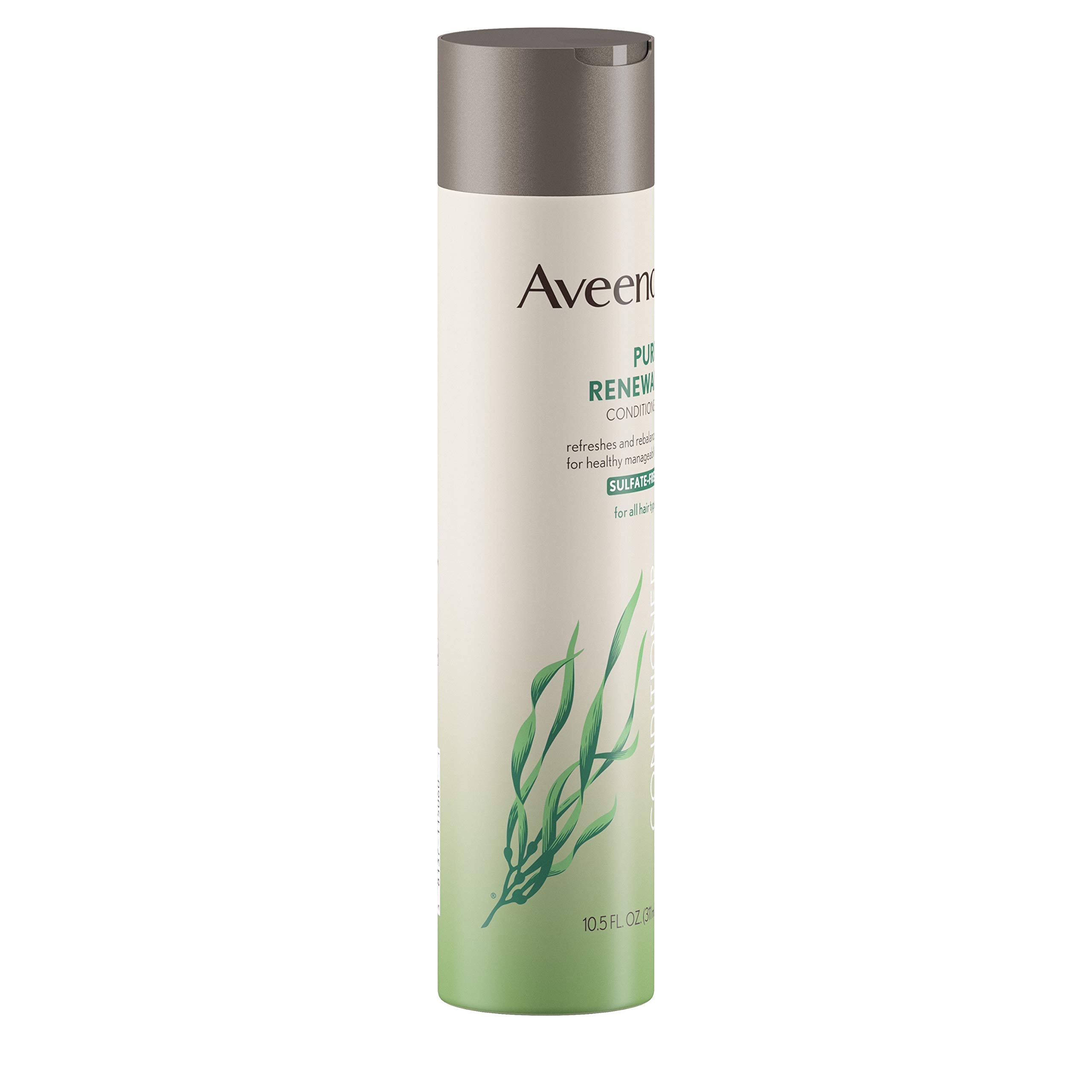 OGX Aveeno Pure Renewal Hair Conditioner Moisturizing Conditioner with Seaweed Extract SulfateFree Formula, 21 Fl Oz, (Pack of 2)