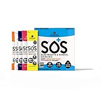 SOS Hydration: Electrolyte and Mineral Drink Mix- Variety Pack x 20 Single Serving Stick Packets | Minerals| Low-Sugar | Keto Certified| Non-GMO | Gluten Free
