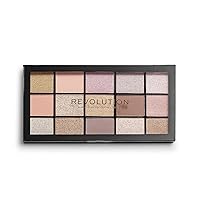 Makeup Revolution Reloaded Palette, Makeup Eyeshadow Palette, Includes 15 Shades, Lasts All Day Long, Cruelty Free, Fundamental, 16.5g