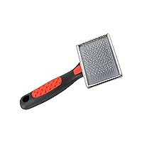 Paw Brothers Soft Flat Slicker Brush for Dogs, Professional Grade Brush For Small Dogs, Coated Tips, Gentle on Skin, Maximum Coverage, Small