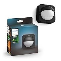 Philips Hue Outdoor Motion Sensor - Automatic Dusk to Dawn - Turns Lights On When Motion is Detected - 1 Pack - Requires Bridge - Works with Alexa, Google Assistant, and Apple Homekit - Weatherproof
