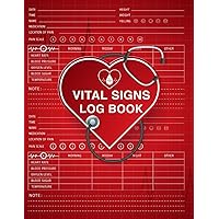 Vital Signs Log Book: Daily Health Record Keeper to Track Heart Rate, Blood Pressure Oxygen Level, Blood Sugar, Temperature for Excellent Health | ... for Elderly Women and Men | Red Cover Design Vital Signs Log Book: Daily Health Record Keeper to Track Heart Rate, Blood Pressure Oxygen Level, Blood Sugar, Temperature for Excellent Health | ... for Elderly Women and Men | Red Cover Design Paperback