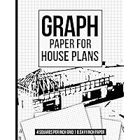 Graph Paper For House Plans: Architects 4X4 Graph Paper Sheet for House Planning, Grid Paper Notebook For Drawing Home