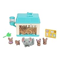 Little Live Pets - Mama Surprise Minis. Feed and Nurture a Lil' Mouse. She has 2, 3, or 4 Babies with Surprise Accessories to Dress Up The Babies for Kids, Ages 5+