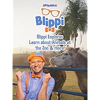 Blippi Explores - Learn about Animals at the Zoo & more!