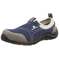 Polyester Cotton PU Sole Shoes - Grey Blue, Size 10