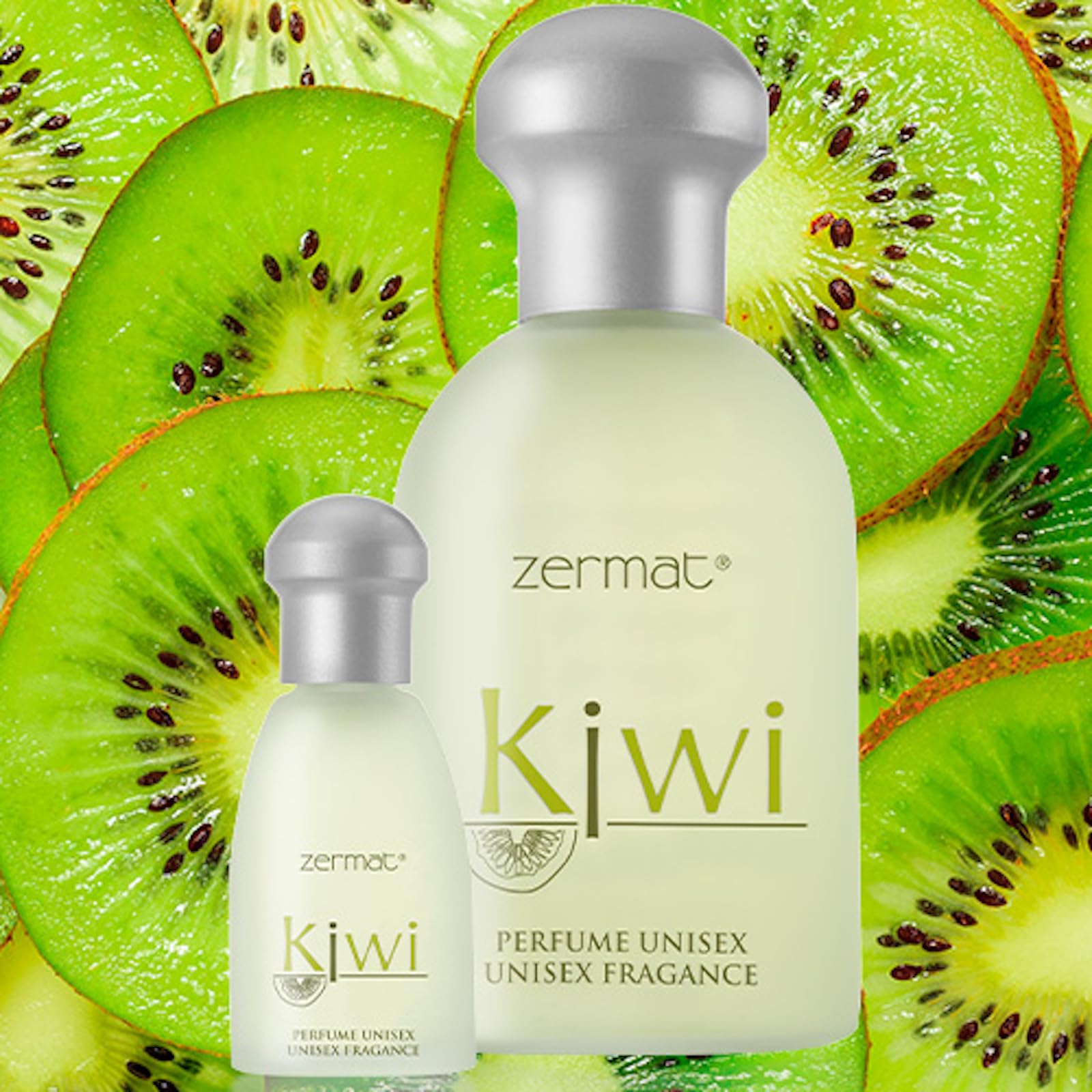 Zermat, Perfume for Women and Men, Kiwi, Fresh, UNISEX, Perfume para Dama y Caballero - Citric Scent 4.50 Fl. Oz and Miniature 0.50 Fl. Oz.