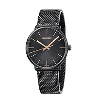Calvin Klein Unisex Erwachsene Analog-Digital Quarz Uhr mit Edelstahl Armband K8M21421