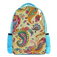 Travel Backpack,Work Backpack,Back Pack,Cashew Flower Abstract Paisley,Backpack