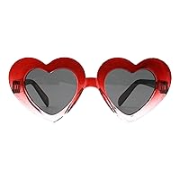 Toddlers & Little Girls Sunglasses Oversized Heart Shape Ombré Colors Kids UV400