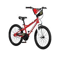 Schwinn Koen & Elm BMX Style Kids Bike 20-Inch Wheels, Chain Guard & Kickstand Included, Basket or Number Plate, Boys and Girls Age 7-13 Year Old, Rider Height 48-60 Inch, No Training Wheels Included