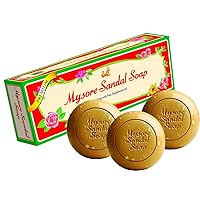 3x150g Mysore Sandal Soap Box (Seife mit Sandelholzöl) 450g