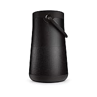 SoundLink Revolve+ (Series II) Bluetooth Speaker, Portable Speaker with Microphone, Wireless Water Resistant Travel Speaker with 360 Degree Sound, Long Lasting Battery and Handle, Black