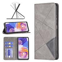 Retro Case for Samsung Galaxy A23 6.6 inch Smartphone Protective Cover PU Leather Wallet Case Stand Invisible Magnetism Compatible with Galaxy A23 6.6