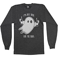 Threadrock Men's I'm Just Here for The Boos Long Sleeve T-Shirt