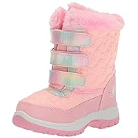 Rugged Bear Girl's Winter Water Resistant Sherpa Lined Insulated Snow Boots (Toddler/Little Kid)