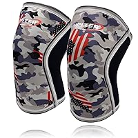 Knee Sleeves (1 Pair), 7mm Compression Knee Braces for Squats,Weightlifting,Powerlifting,Cross Training for Men & Women
