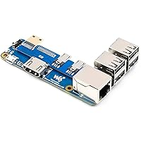 Raspberry Pi Zero to Pi 3B/3B+ Adapter, Connect Raspberry Pi Zero/W/Zero 2 W to Replace Raspberry Pi 3 Model B/3B+, Compatible with Pi 3B/3B+ Hats, Support 1-CH RJ45 Ethernet Port, 10/100 M Adaptive
