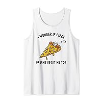 Pizza Goth Funny Foodie Skeleton Humor Food Meme Tank Top